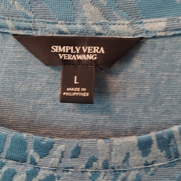 Vera Wang dress shirt partial see thru - Picture 2 of 4